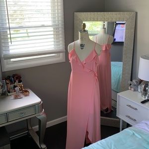 Small express pink maxi dress
